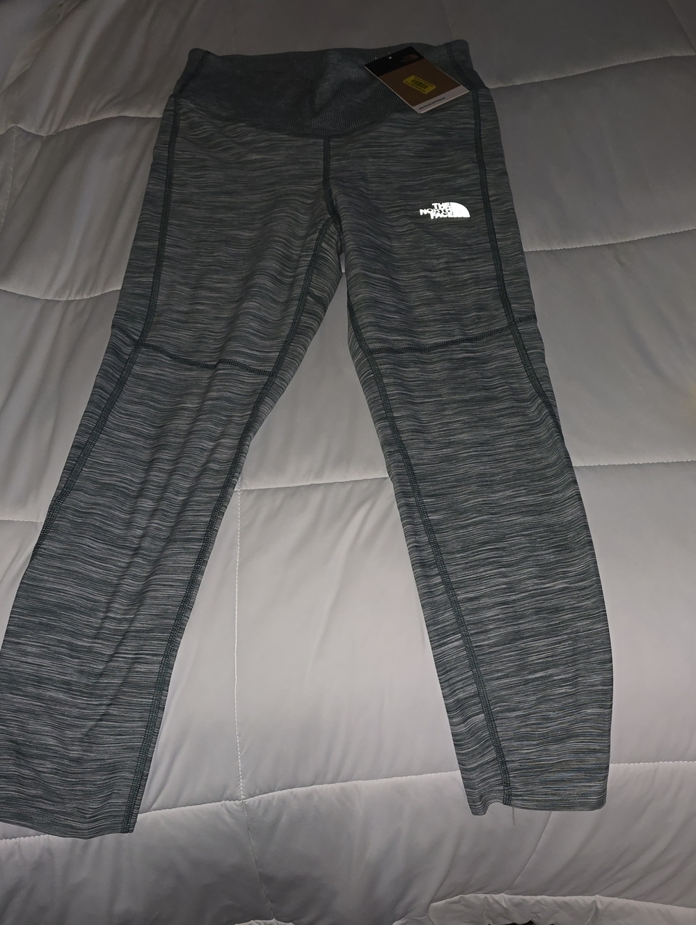 The North Face Woman L Green Active Leggings NWT